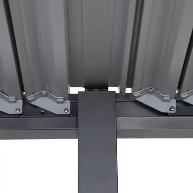 Pergola Bioclimatique Autoportante Aluminium Acier 6x3m Anthracite