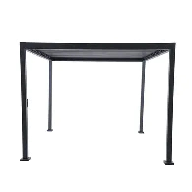 OOGarden Pergola Bioclimatique Autoportante Acier 3x3 m Anthracite