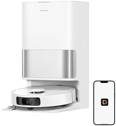 DREAME L40 Ultra A Robot Vacuum Cleaner and Washer with Automatic Dust Dump and Dual Tangle Free System, 24,000 Pa Suction, 10.5mm Mop Lift, Multi-Function Base, Nett