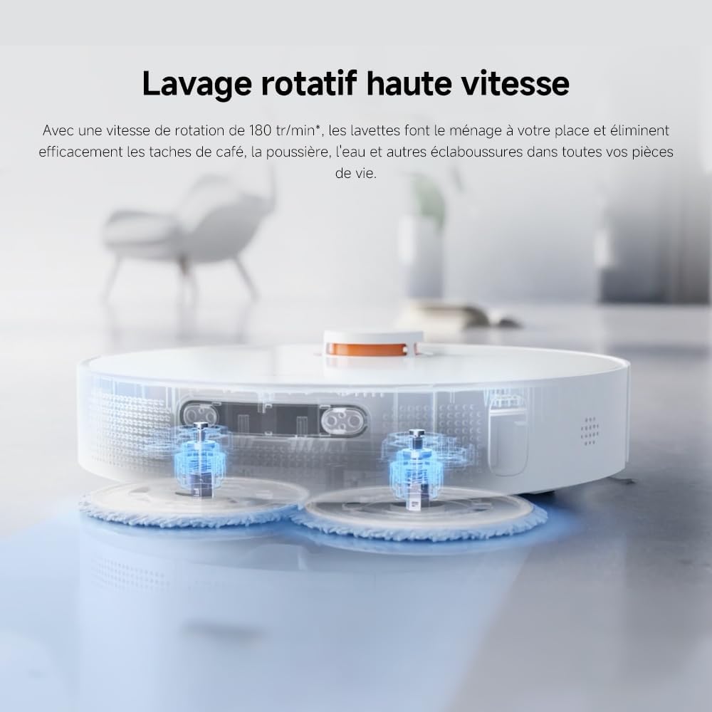 Xiaomi X20+ Aspirateur Robot Laveur 6000 Pa Navigation LDS Auto-nettoyage Séchage Vidage Automatique