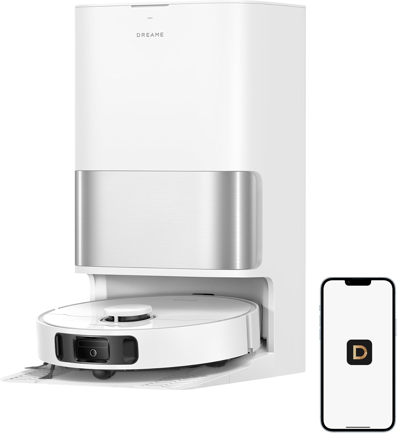 DREAME L40 Ultra A Robot Vacuum Cleaner and Washer with Automatic Dust Dump and Dual Tangle Free System, 24,000 Pa Suction, 10.5mm Mop Lift, Multi-Function Base, Nett