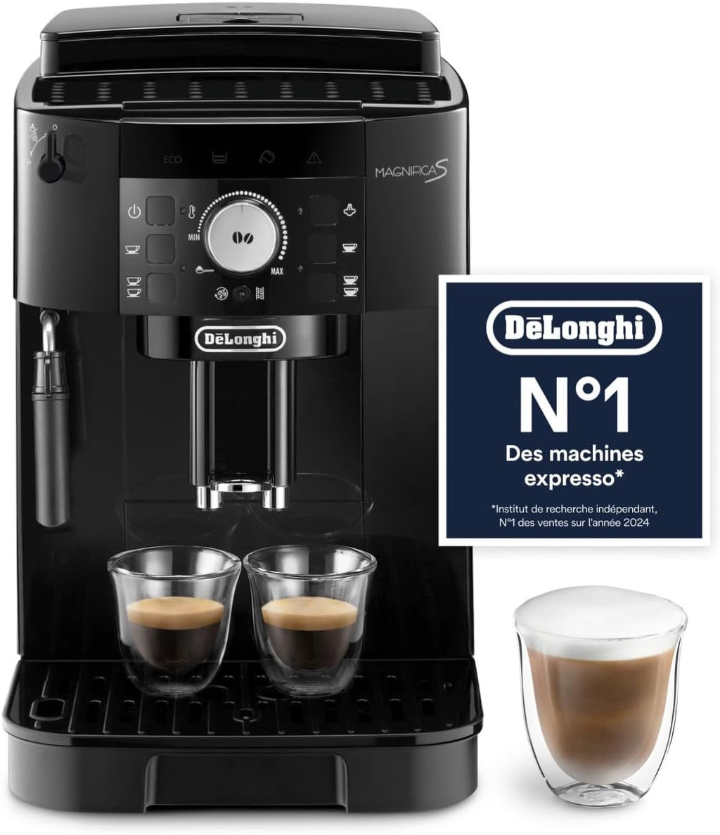 De’Longhi Magnifica S Machine Expresso Broyeur Mousseur Lait Manuel Noir ECAM11.112.B