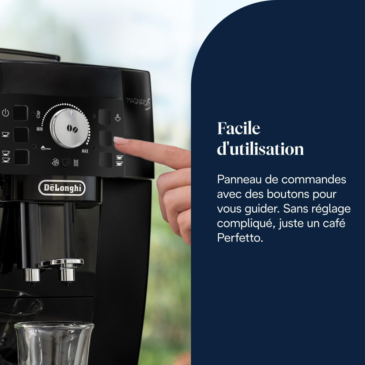 De’Longhi Magnifica S Machine Expresso Broyeur Mousseur Lait Manuel Noir ECAM11.112.B