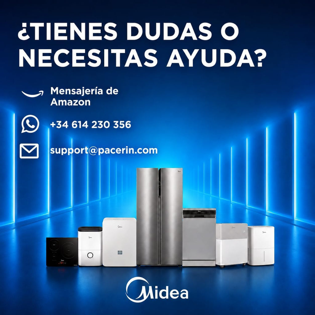 Midea PortaSplit Climatiseur Mobile Silencieux 4-en-1 12000 BTU Chauffage et Climatisation 3,5 kW Blanc MMCS-12HRN8-QRD0