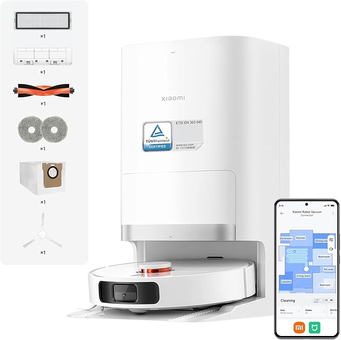 Xiaomi X20+ Aspirateur Robot Laveur 6000 Pa Navigation LDS Auto-nettoyage Séchage Vidage Automatique