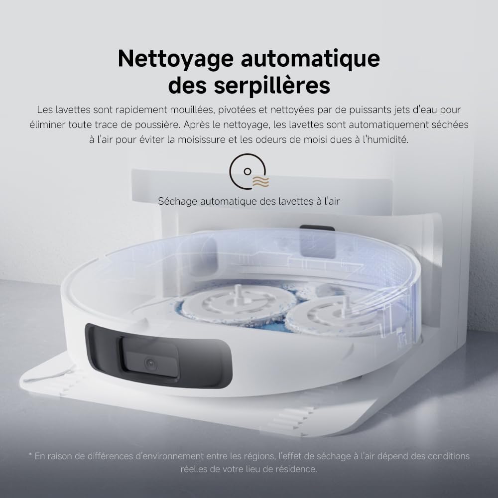 Xiaomi X20+ Aspirateur Robot Laveur 6000 Pa Navigation LDS Auto-nettoyage Séchage Vidage Automatique