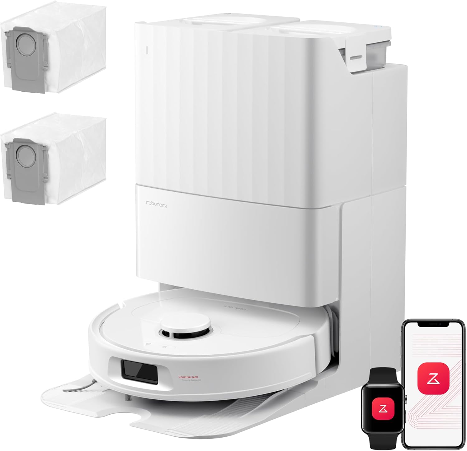 Roborock Qrevo S Pro Robot Aspirateur Laveur 18500 Pa Autonettoyant