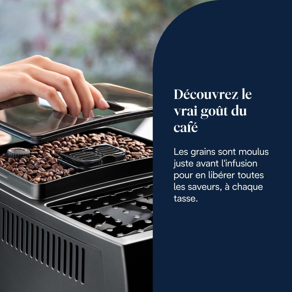 De’Longhi Magnifica S Machine Expresso Broyeur Mousseur Lait Manuel Noir ECAM11.112.B