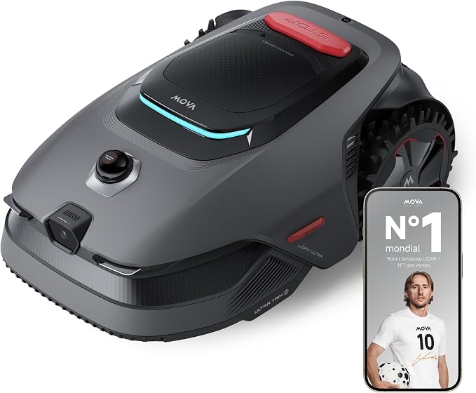 MOVA Robot Tondeuse Connecté sans Fil LiDAX Ultra