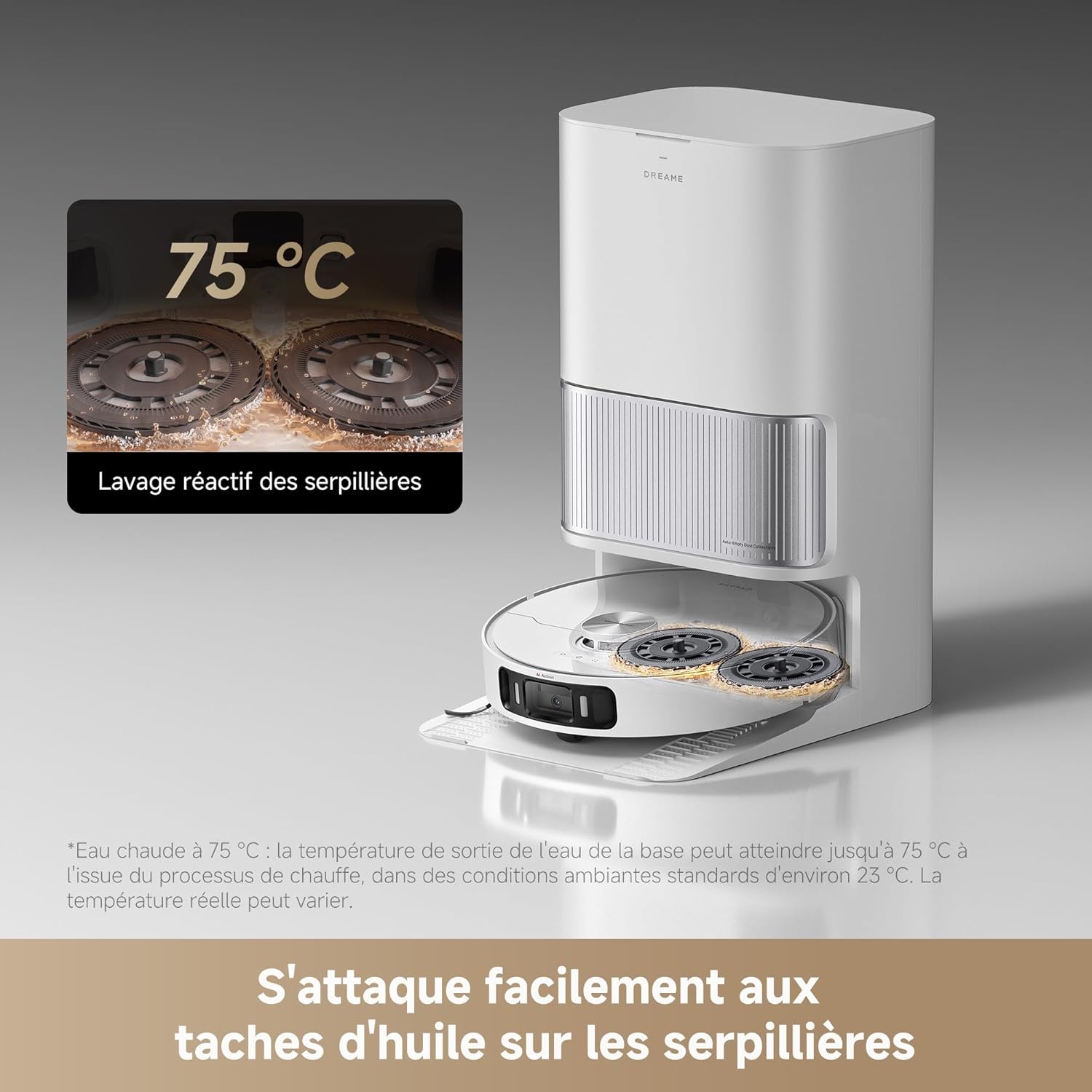 Dreame L40 Ultra AE Robot Aspirateur Laveur 19 000 Pa Dock Tout-en-1 Vidange Automatique