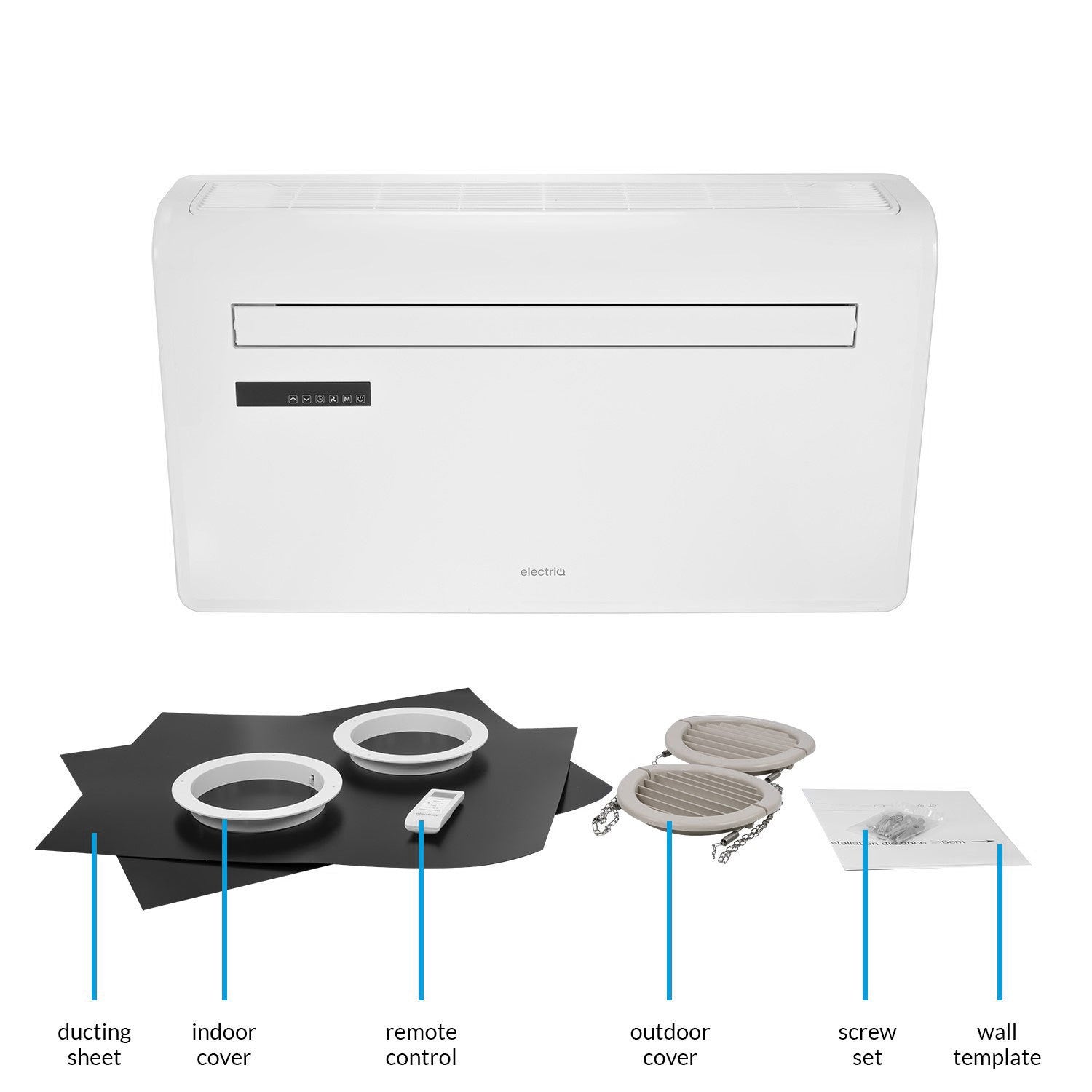 electriQ Climatiseur Intelligent 10 000 BTU Pompe à Chaleur iQool-SMART12HP