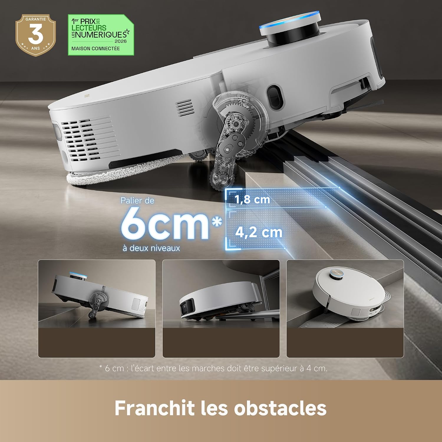 Dreame X50 Ultra Complete Robot Aspirateur Laveur 20 000 Pa Station Tout-en-1