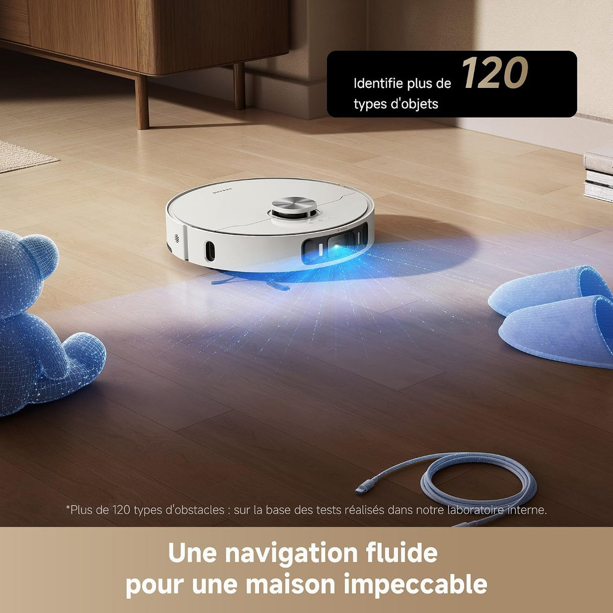 Dreame L40 Ultra AE Robot Aspirateur Laveur 19 000 Pa Dock Tout-en-1 Vidange Automatique