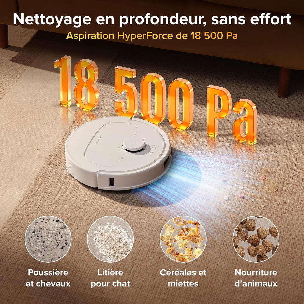 Roborock Qrevo S Pro Robot Aspirateur Laveur 18500 Pa Autonettoyant
