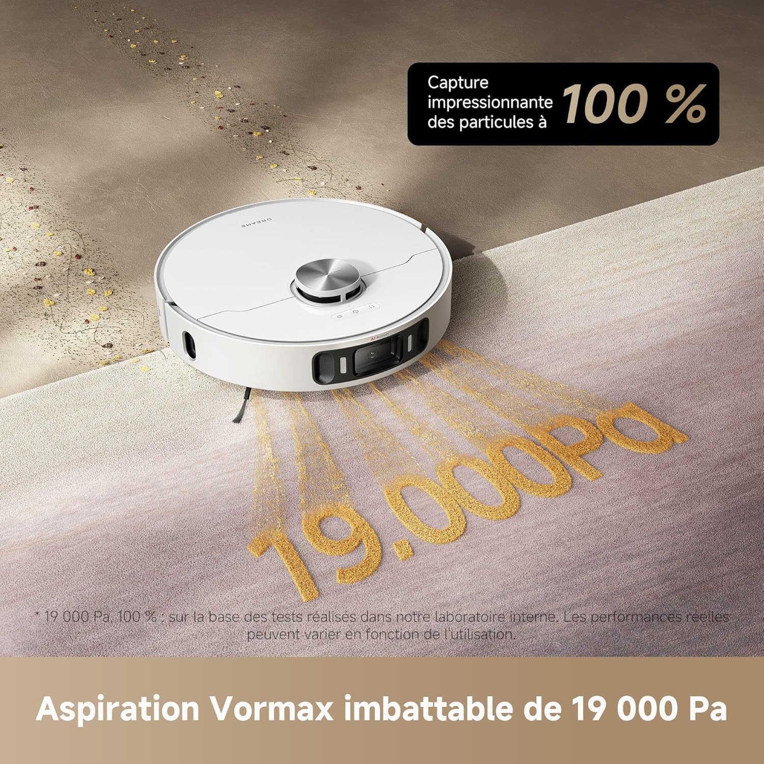 Dreame L40 Ultra AE Robot Aspirateur Laveur 19 000 Pa Dock Tout-en-1 Vidange Automatique