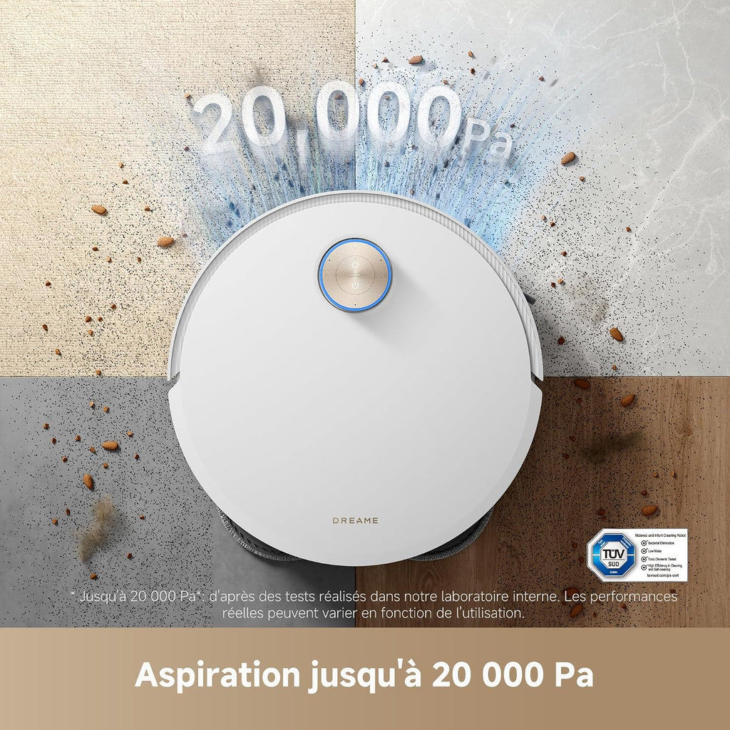 Dreame X50 Ultra Complete Robot Aspirateur Laveur 20 000 Pa Station Tout-en-1