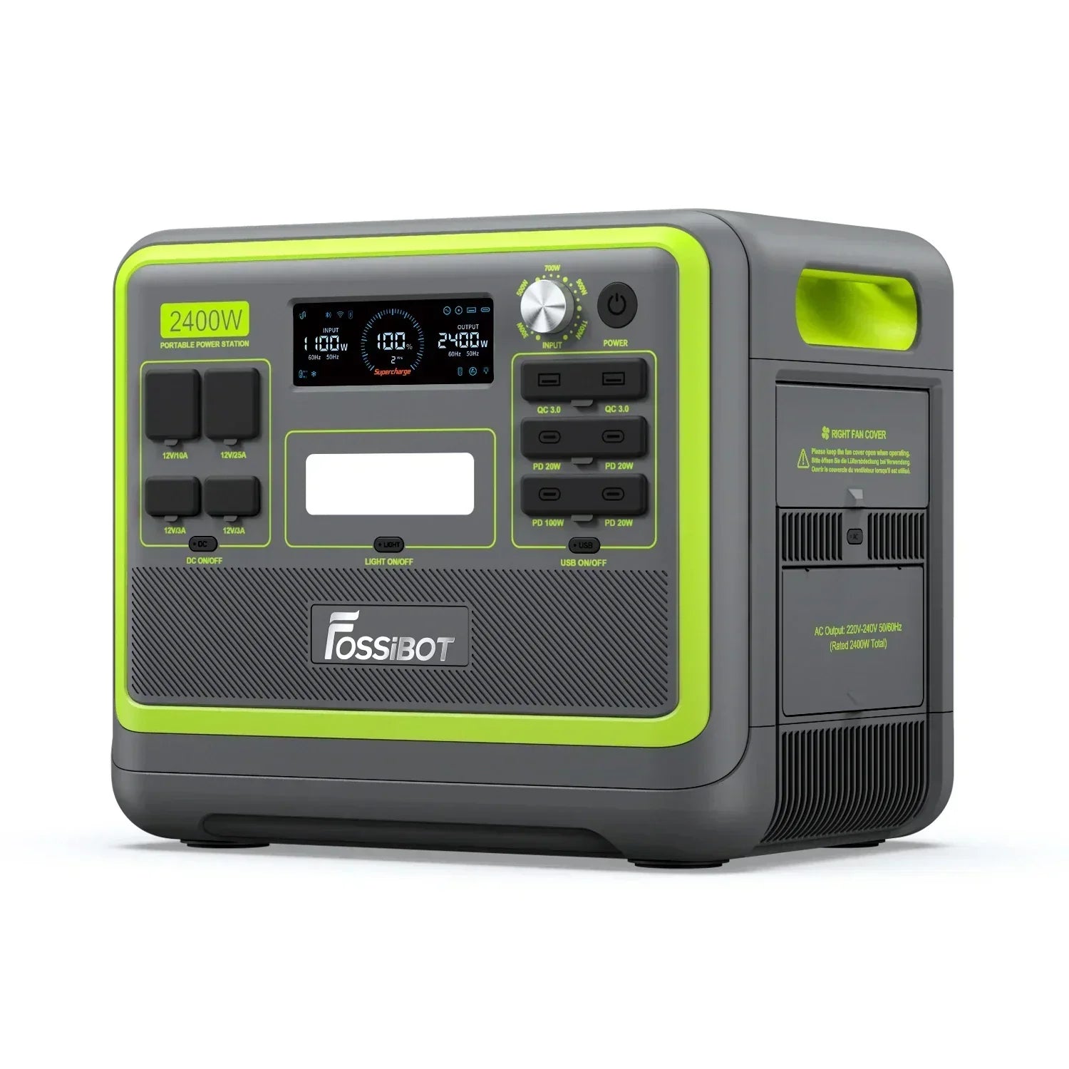 FOSSiBOT F2400 Station Électrique Portable 2048 Wh 2400 W