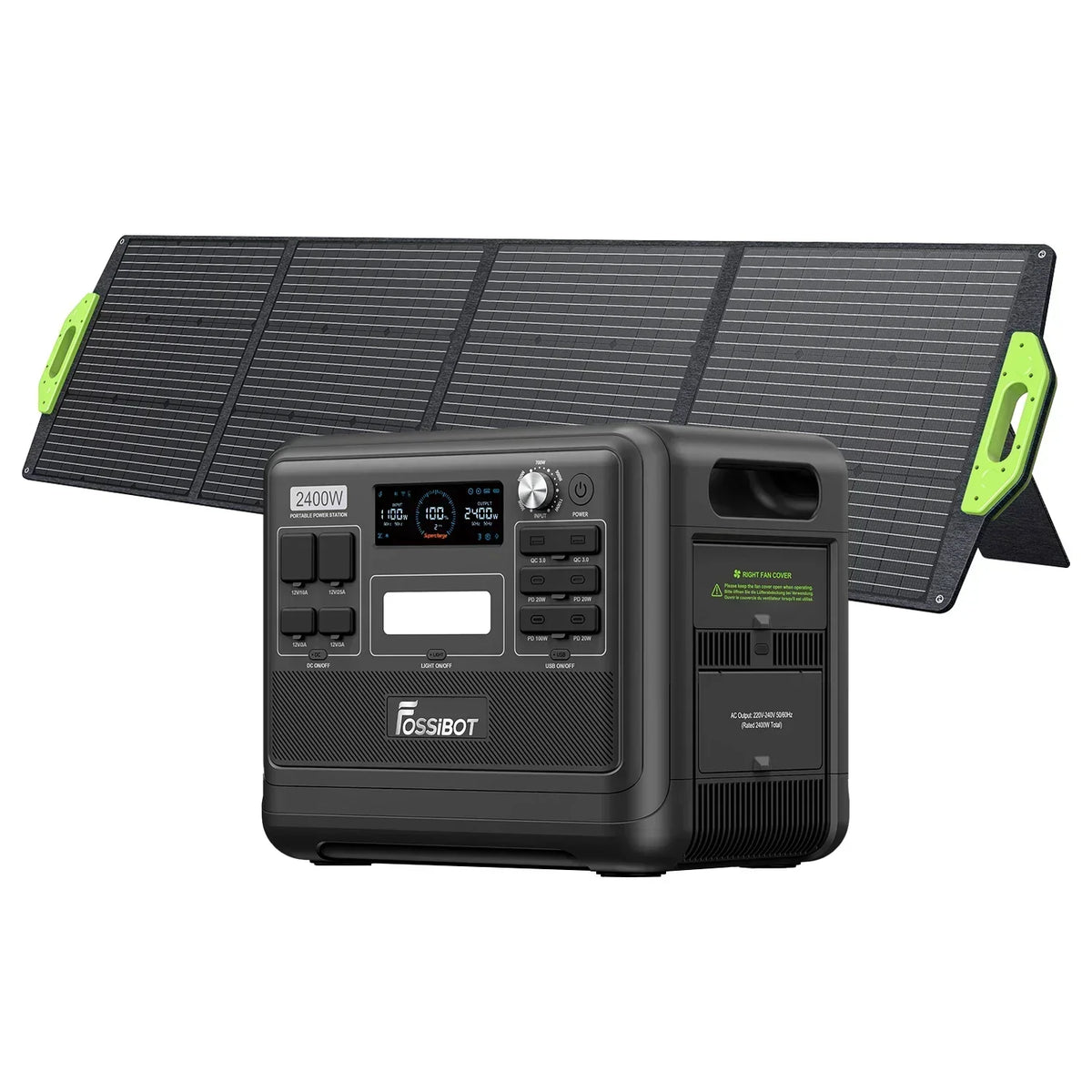 FOSSiBOT F2400 Station Électrique Portable 2048 Wh 2400 W