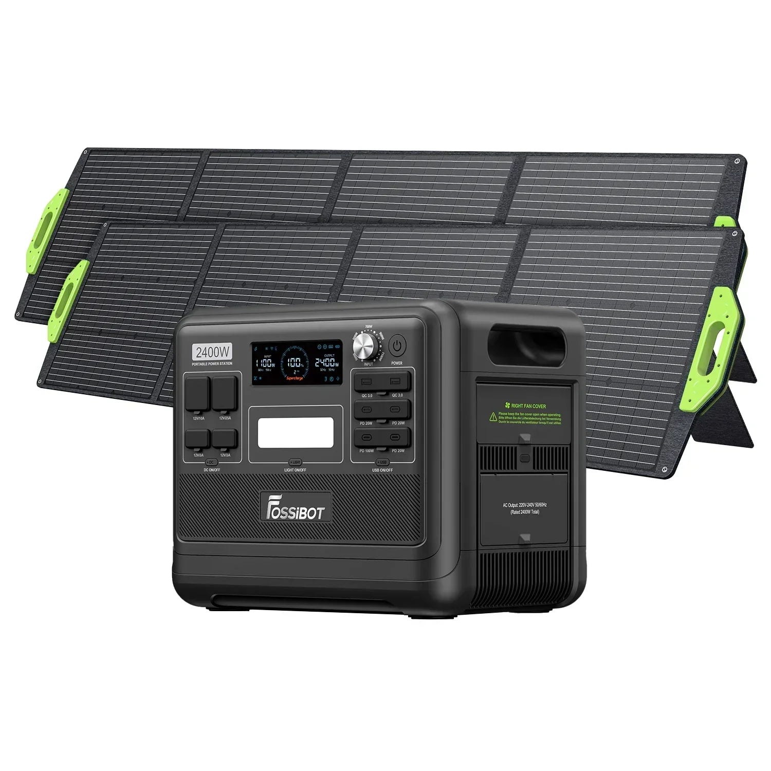 FOSSiBOT F2400 Station Électrique Portable 2048 Wh 2400 W