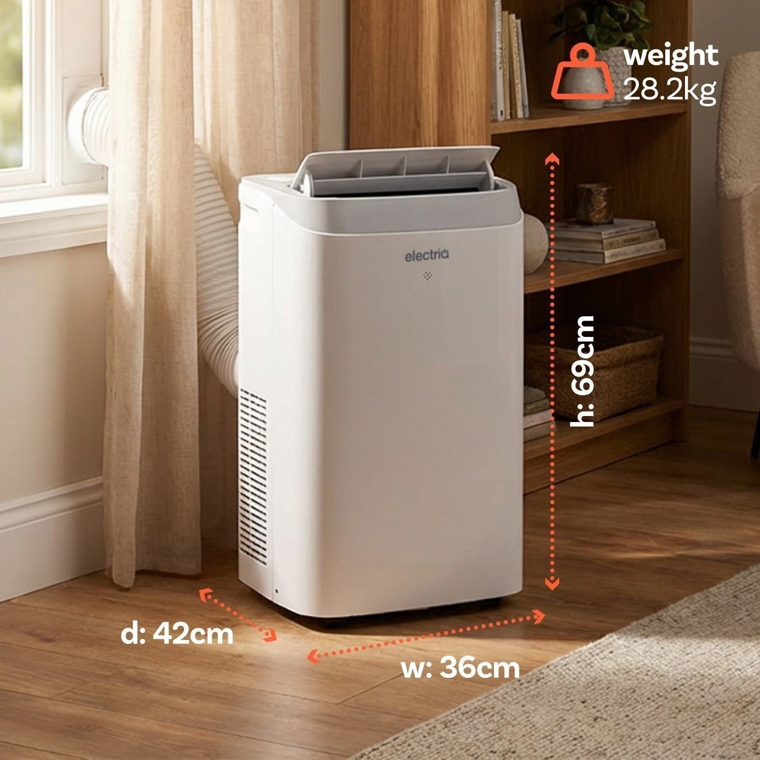 electriQ Climatiseur Portable Intelligent 14000 BTU P15CW
