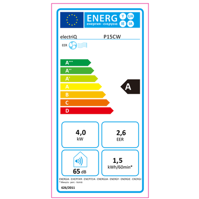 electriQ Climatiseur Portable Intelligent 14000 BTU P15CW