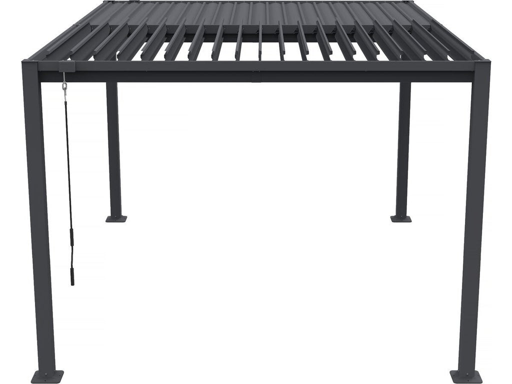 HABITAT ET JARDIN Howard Pergola Bioclimatique Autoportante 3x4m Gris