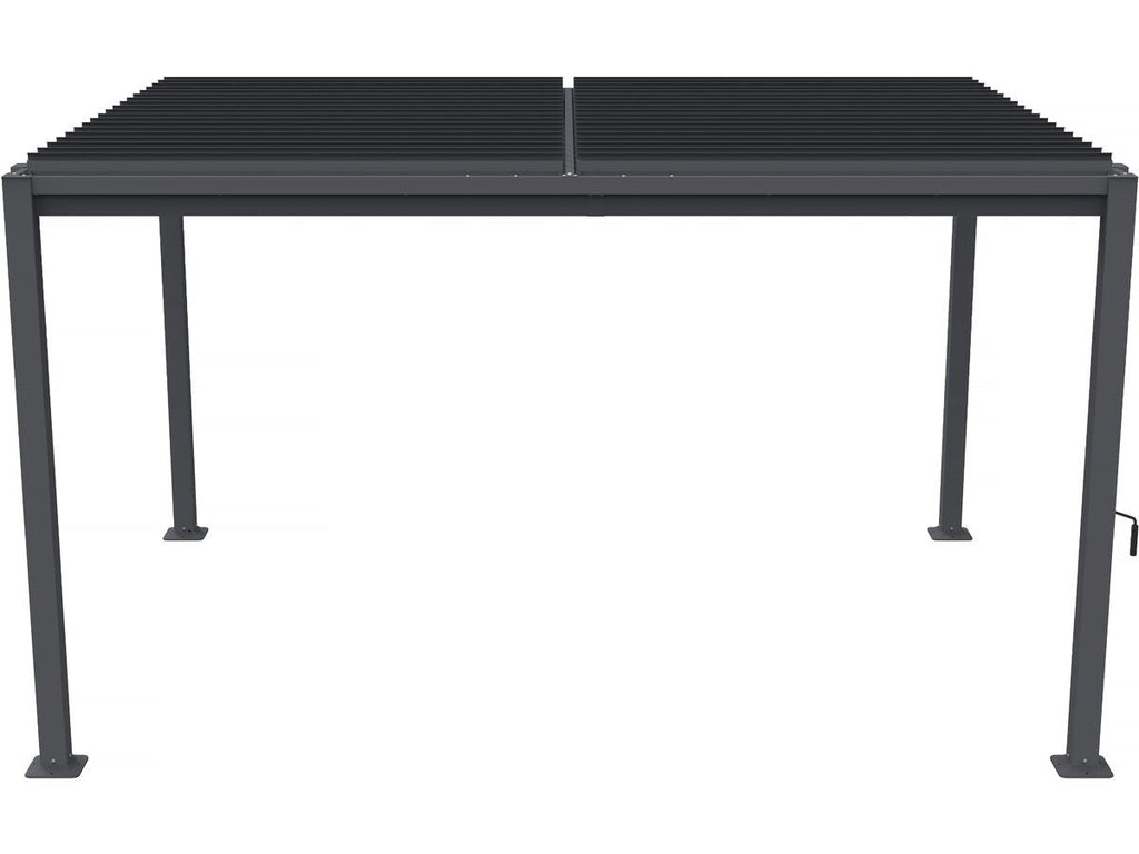 HABITAT ET JARDIN Howard Pergola Bioclimatique Autoportante 3x4m Gris
