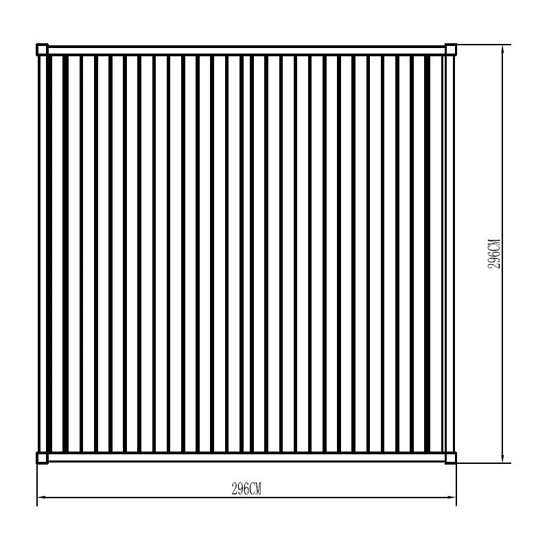 X-Metal Pergola Bioclimatique Autoportante Aluminium Anthracite 3x3 m